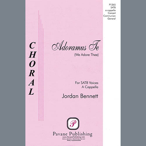 Jordan Bennett, Adoramus Te, SATB Choir