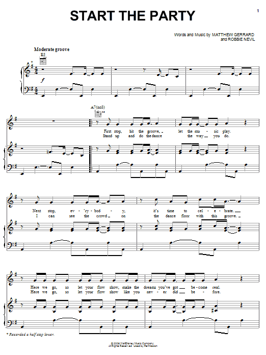 Jordan Francis Start The Party Sheet Music Notes & Chords for Easy Piano - Download or Print PDF