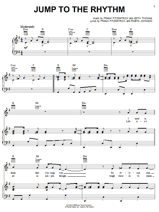 Jordan Pruitt Jump To The Rhythm Sheet Music Notes & Chords for Piano, Vocal & Guitar (Right-Hand Melody) - Download or Print PDF