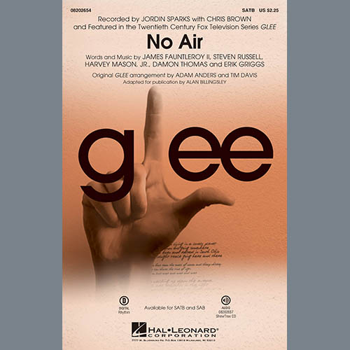 Jordin Sparks, No Air (from Glee) (adapt. Alan Billingsley), SATB