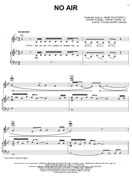 Jordin Sparks with Chris Brown No Air Sheet Music Notes & Chords for Ukulele - Download or Print PDF