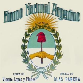 Jose Blas Parera, Himno Nacional Argentino (Argentinian National Anthem), Piano, Vocal & Guitar (Right-Hand Melody)