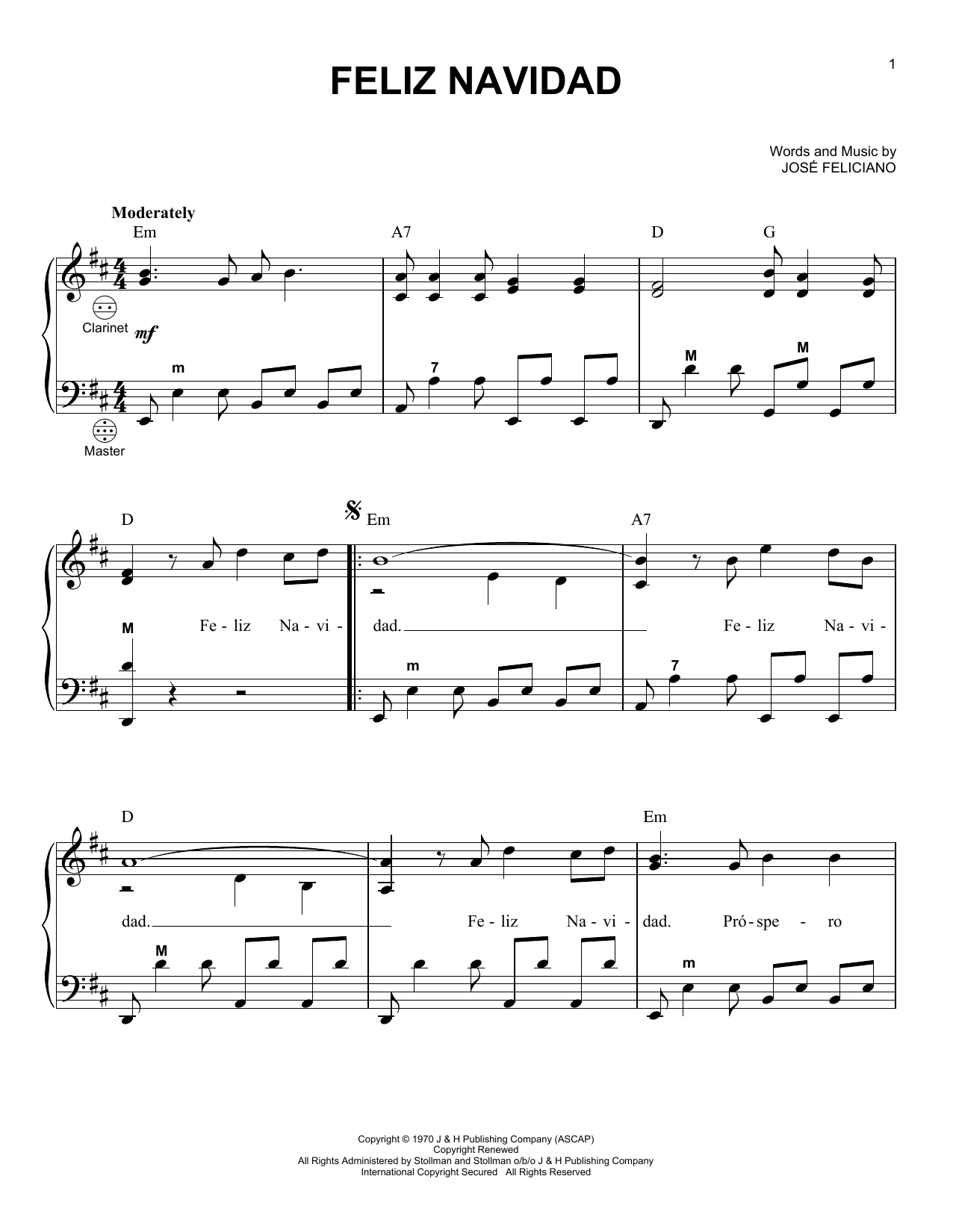 Gary Meisner Feliz Navidad Sheet Music Notes & Chords for Accordion - Download or Print PDF
