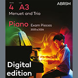Download Joseph Haydn Menuet and Trio (Grade 4, list A3, from the ABRSM Piano Syllabus 2025 & 2026) sheet music and printable PDF music notes