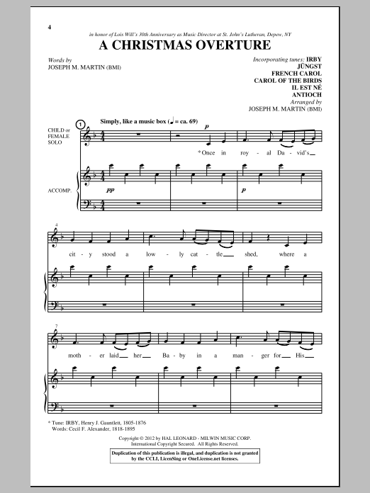 Joseph M. Martin A Celebration Of Carols Sheet Music Notes & Chords for SATB - Download or Print PDF