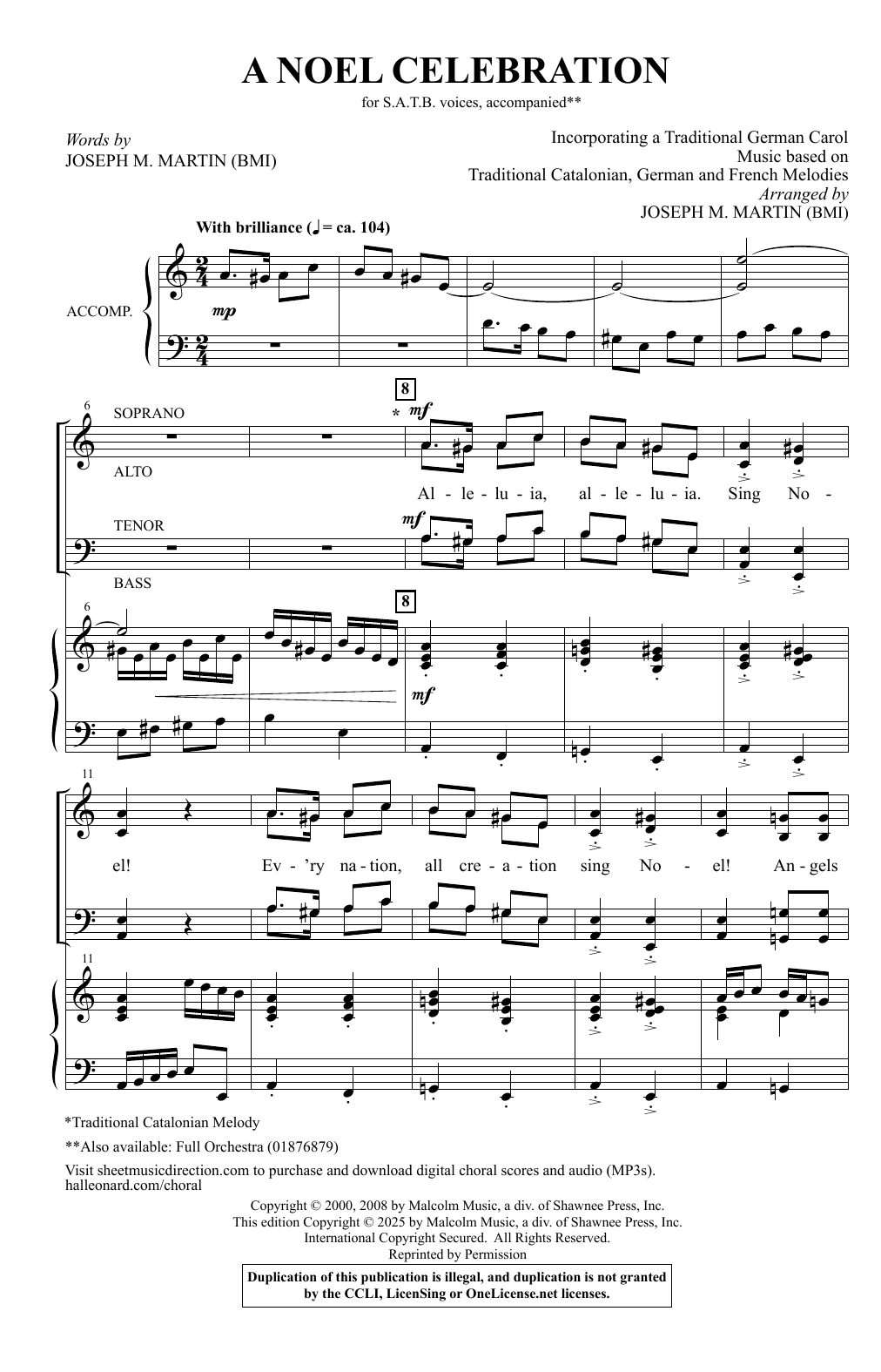 Joseph M. Martin A Noel Celebration Sheet Music Notes & Chords for SATB Choir - Download or Print PDF Joseph M. Martin A Noel Celebration Sheet Music Notes & Chords for SATB Choir - Download or Print PDF