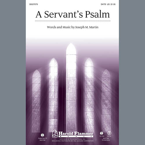 Joseph M. Martin, A Servant's Psalm - Double Bass, Choir Instrumental Pak