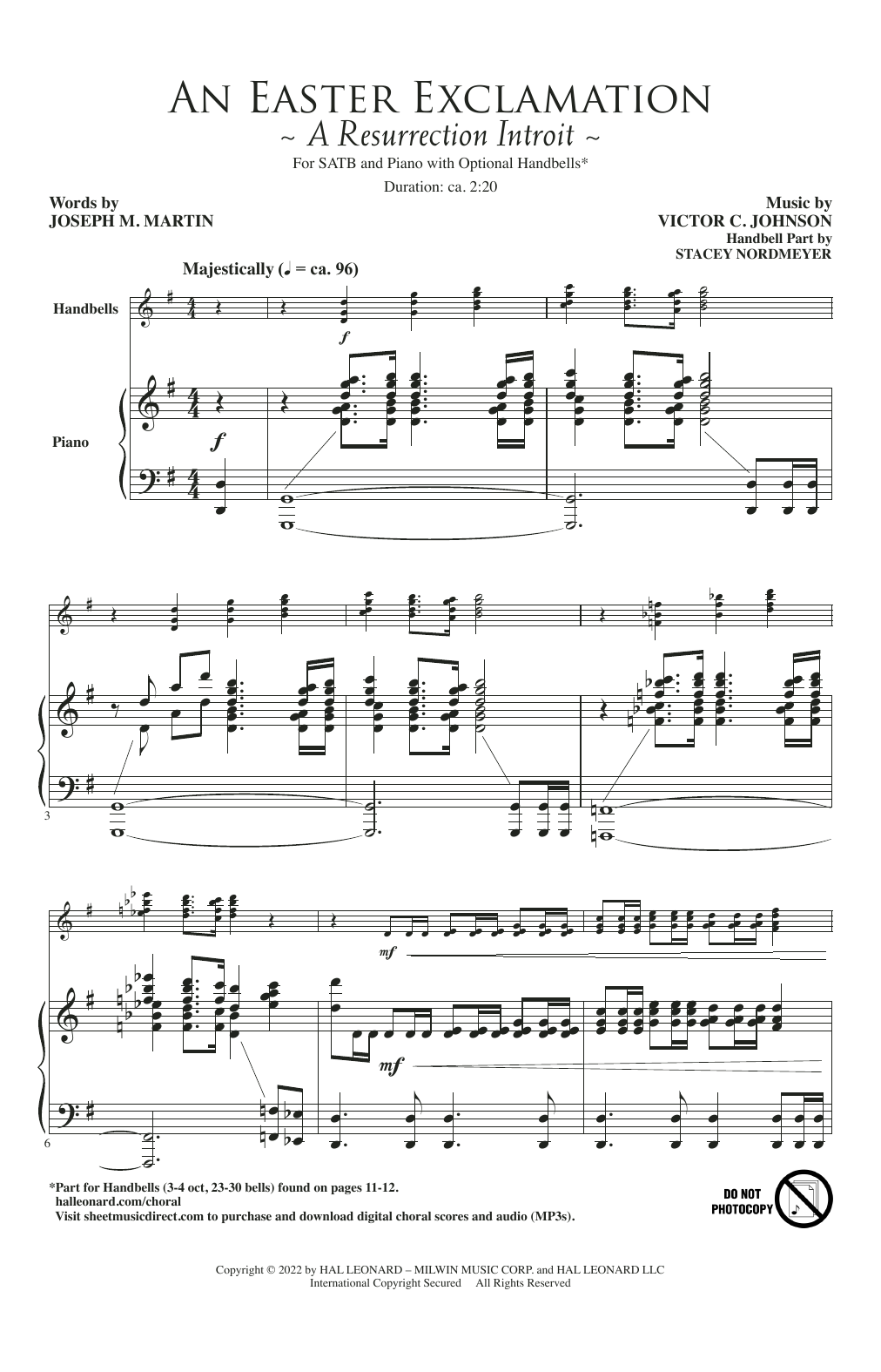Joseph M. Martin and Victor C. Johnson An Easter Exclamation (A Resurrection Introit) Sheet Music Notes & Chords for SATB Choir - Download or Print PDF
