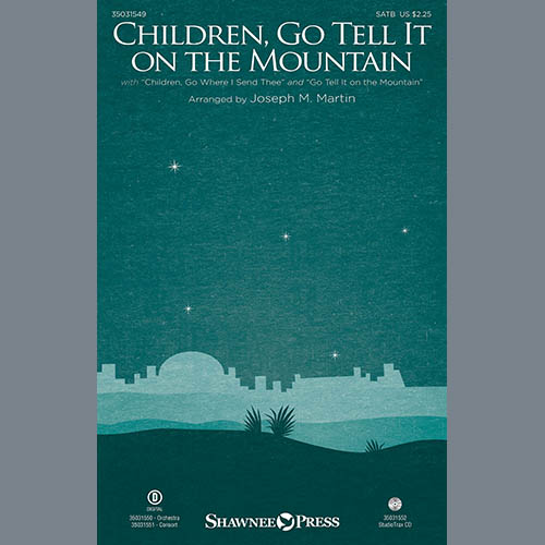 Joseph M. Martin, Children, Go Tell It on the Mountain - Bass Trombone, Choir Instrumental Pak