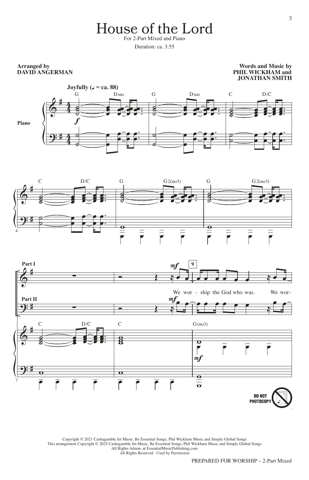 Joseph M. Martin, Ed Hogan, Heather Sorenson, and David Angerman Prepared For Worship Sheet Music Notes & Chords for 2-Part Choir - Download or Print PDF Joseph M. Martin, Ed Hogan, Heather Sorenson, and David Angerman Prepared For Worship Sheet Music Notes & Chords for 2-Part Choir - Download or Print PDF