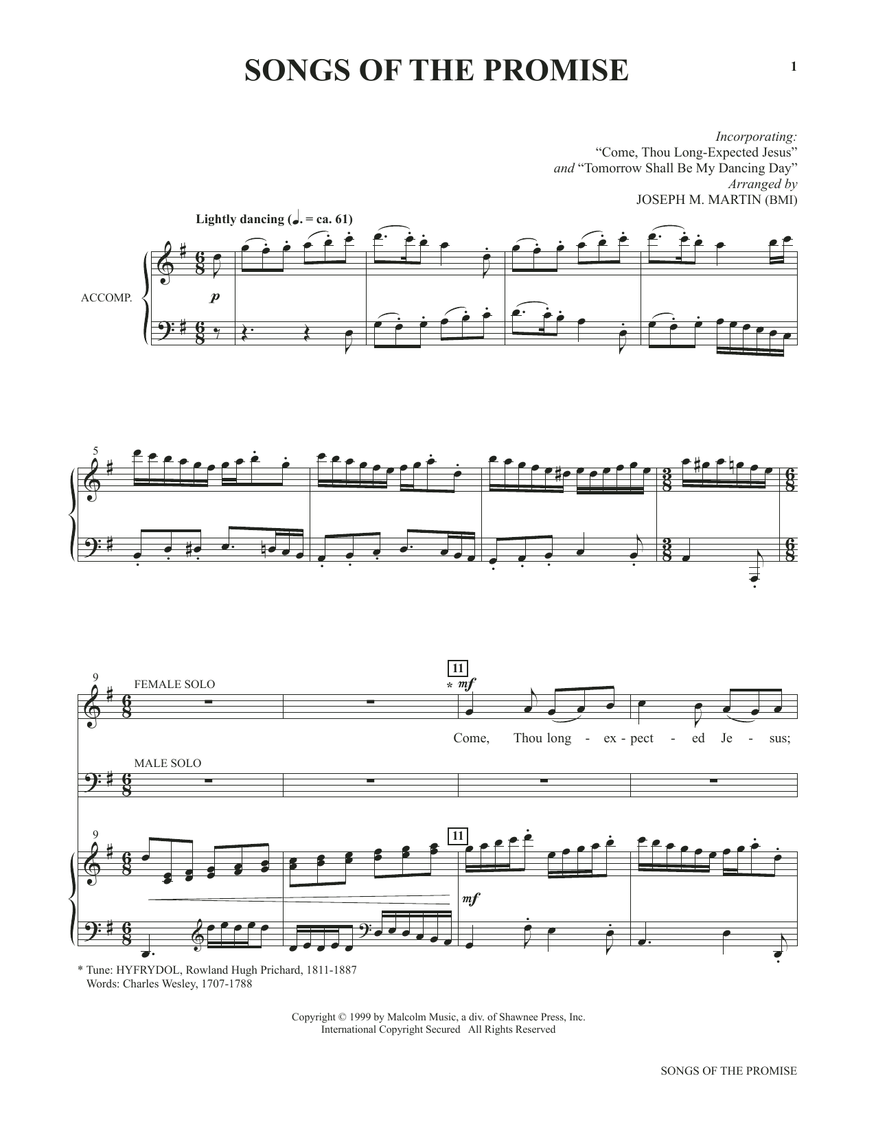 Joseph M. Martin Songs Of The Promise (from Voices Together: Duets for Sanctuary Singers) Sheet Music Notes & Chords for Vocal Duet - Download or Print PDF