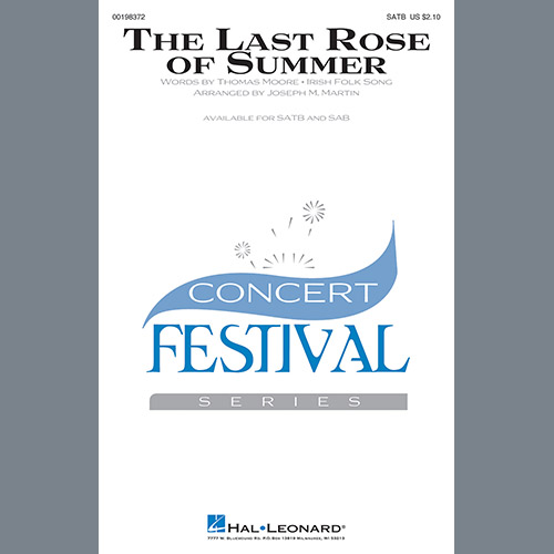 Joseph M. Martin, The Last Rose Of Summer, SATB