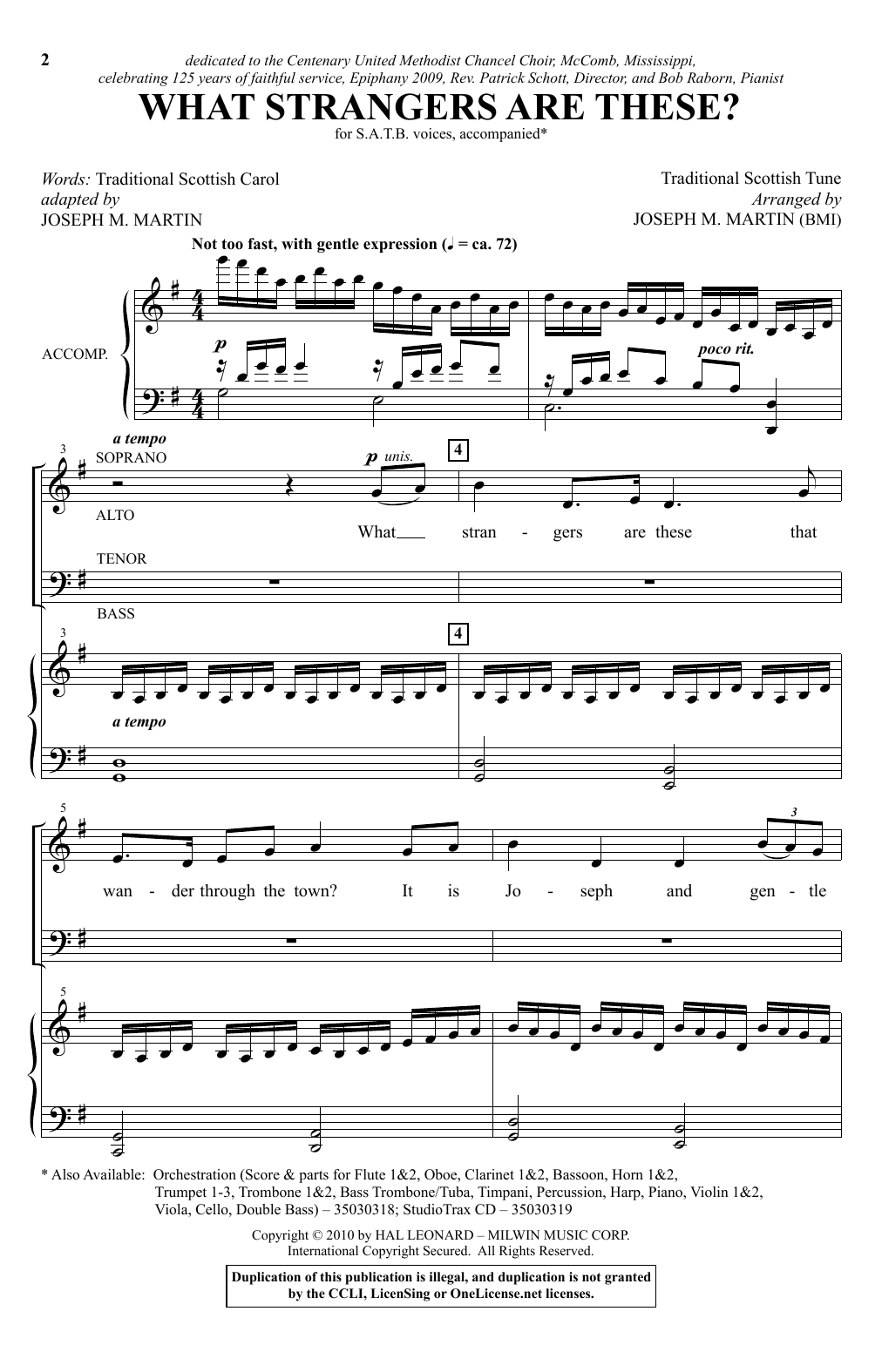 Joseph M. Martin What Strangers Are These? Sheet Music Notes & Chords for SATB - Download or Print PDF