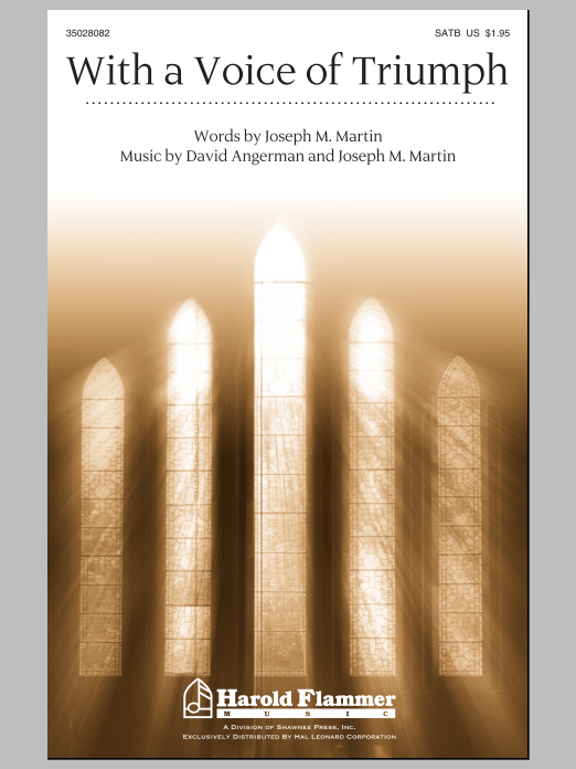 Joseph M. Martin With A Voice Of Triumph Sheet Music Notes & Chords for SATB - Download or Print PDF