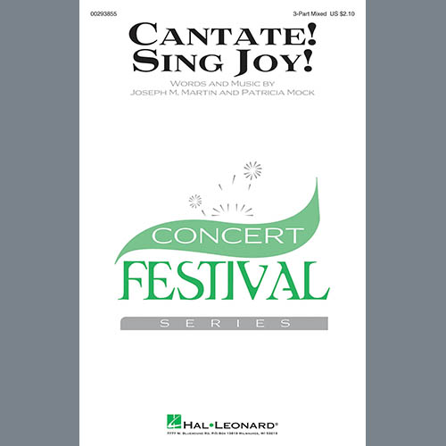 Joseph Martin & Patricia Mock, Cantate! Sing Joy!, 3-Part Mixed Choir