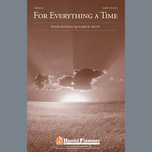 Joseph Martin, For Everything A Time, SATB