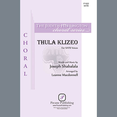 Joseph Shabalala, Thula Klizeo, SATB Choir