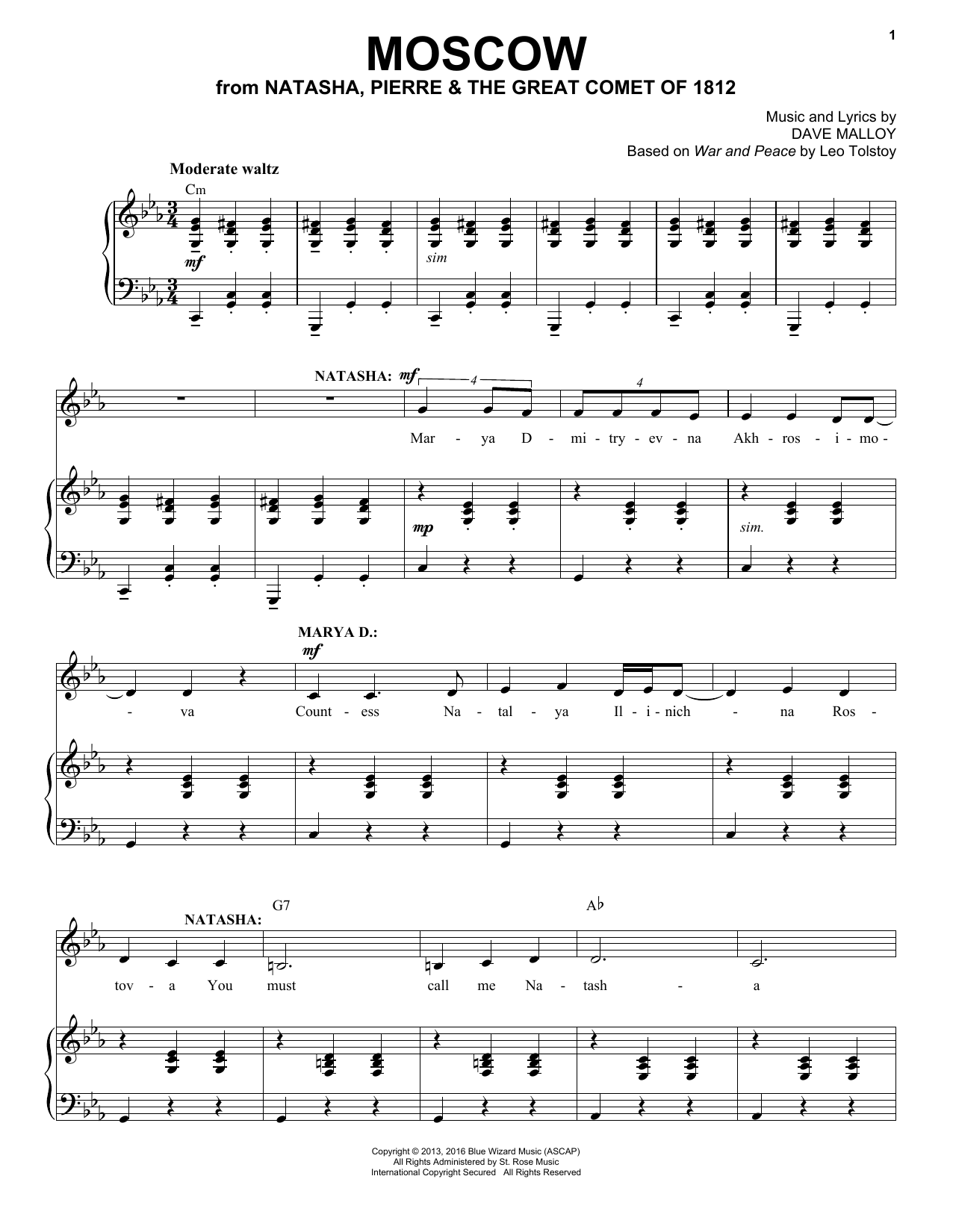 Josh Groban Moscow Sheet Music Notes & Chords for Piano & Vocal - Download or Print PDF
