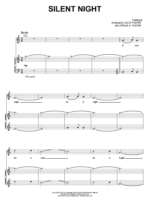 Josh Groban Silent Night Sheet Music Notes & Chords for Easy Piano - Download or Print PDF Josh Groban Silent Night Sheet Music Notes & Chords for Easy Piano - Download or Print PDF