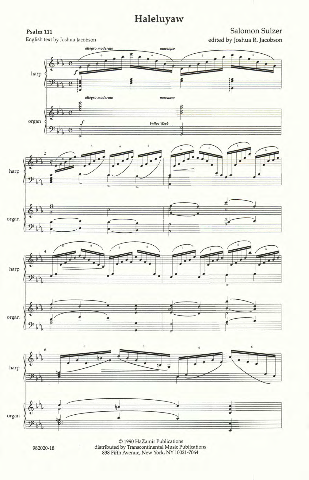 Joshua R. Jacobson Halleluyaw Sheet Music Notes & Chords for Choral - Download or Print PDF