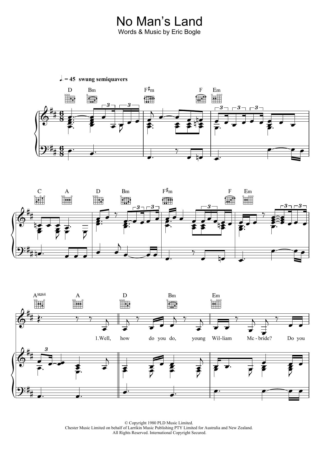 Joss Stone No Man's Land / The Green Fields Of France (feat. Jeff Beck) Sheet Music Notes & Chords for Piano, Vocal & Guitar (Right-Hand Melody) - Download or Print PDF