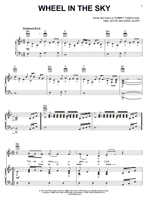 Journey Wheel In The Sky Sheet Music Notes & Chords for Guitar Tab - Download or Print PDF