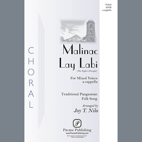 Joy T. Nilo, Malinac Lay Labi, SATB Choir