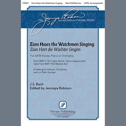 J.S. Bach J.S. Bach, Zion Hears The Watchmen Singing, SATB Choir