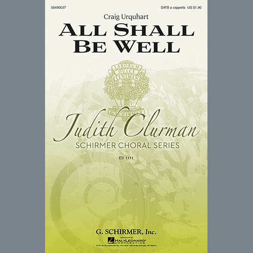 Judith Clurman, All Shall Be Well, SATB