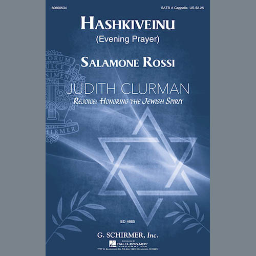 Salamone Rossi, Hashkiveinu, SATB