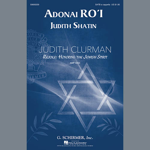 Judith Shatin, Adonai Ro'i, SATB