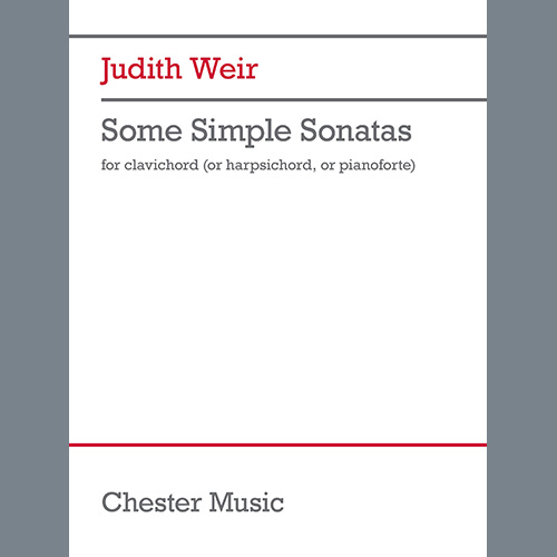 Judith Weir, Some Simple Sonatas, Piano Solo