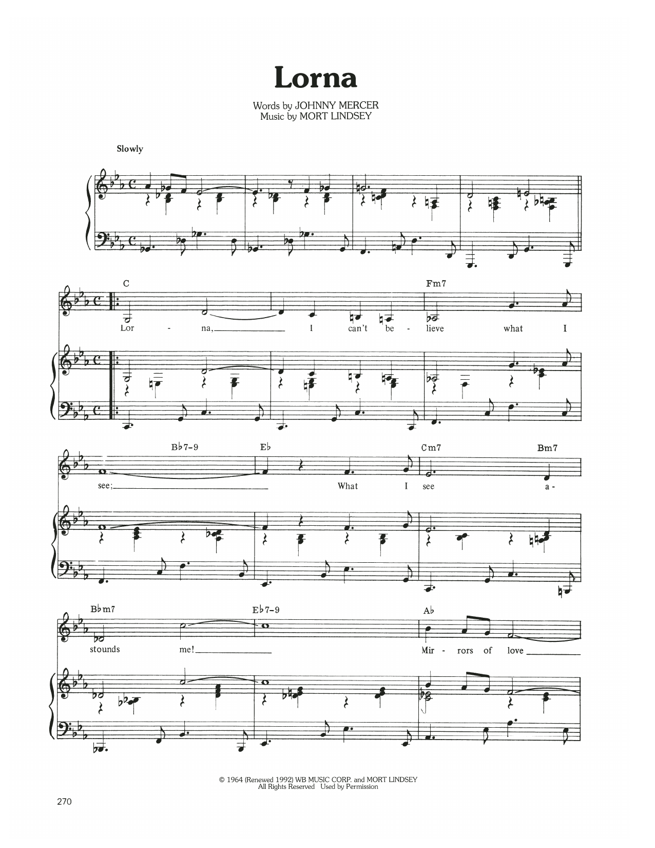 Judy Garland Lorna Sheet Music Notes & Chords for Piano, Vocal & Guitar Chords (Right-Hand Melody) - Download or Print PDF