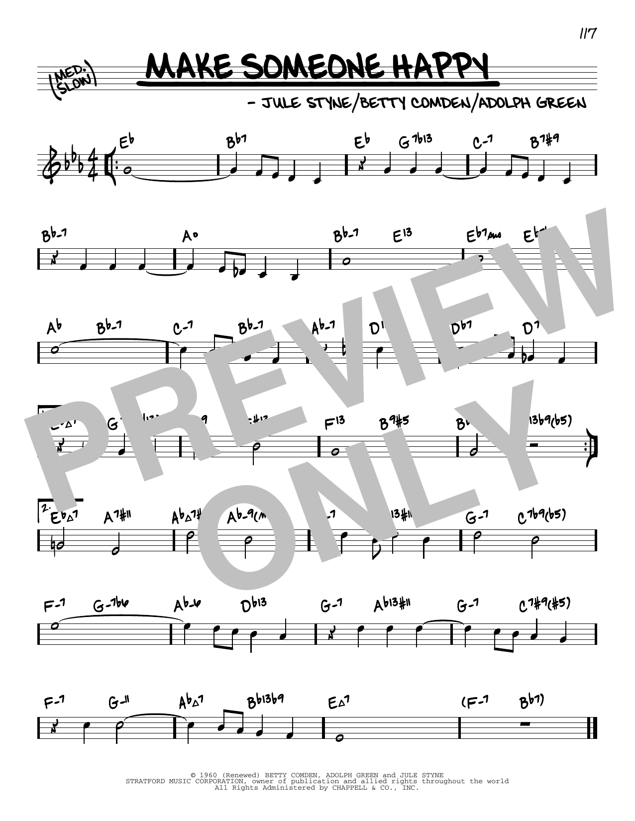 Jule Styne Make Someone Happy (arr. David Hazeltine) Sheet Music Notes & Chords for Real Book – Enhanced Chords - Download or Print PDF