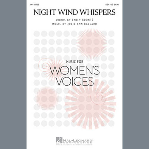 Julie Ann Ballard, Night Wind Whispers, SSA