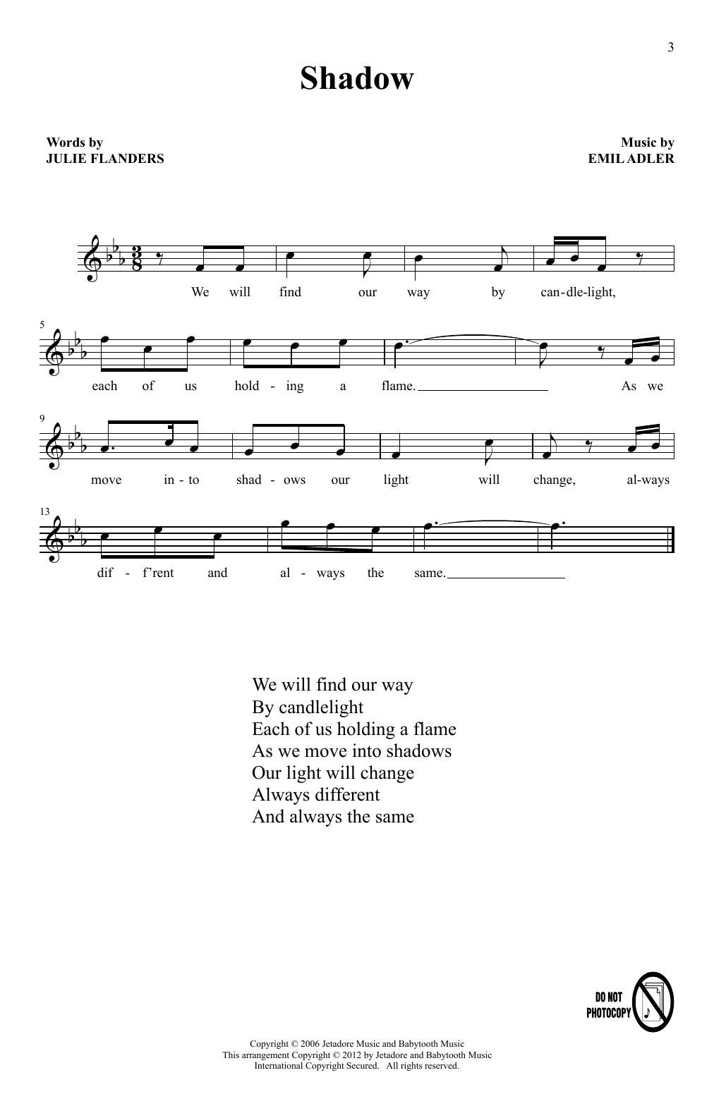 Julie Flanders & Emil Adler Found (arr. Keiji Ishiguri) Sheet Music Notes & Chords for Choir - Download or Print PDF