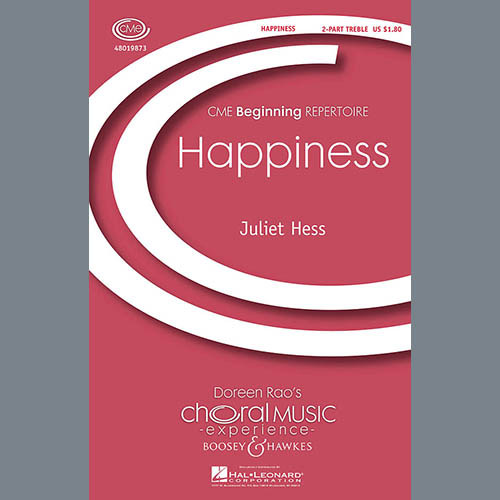 Juliet Hess, Happiness, 2-Part Choir