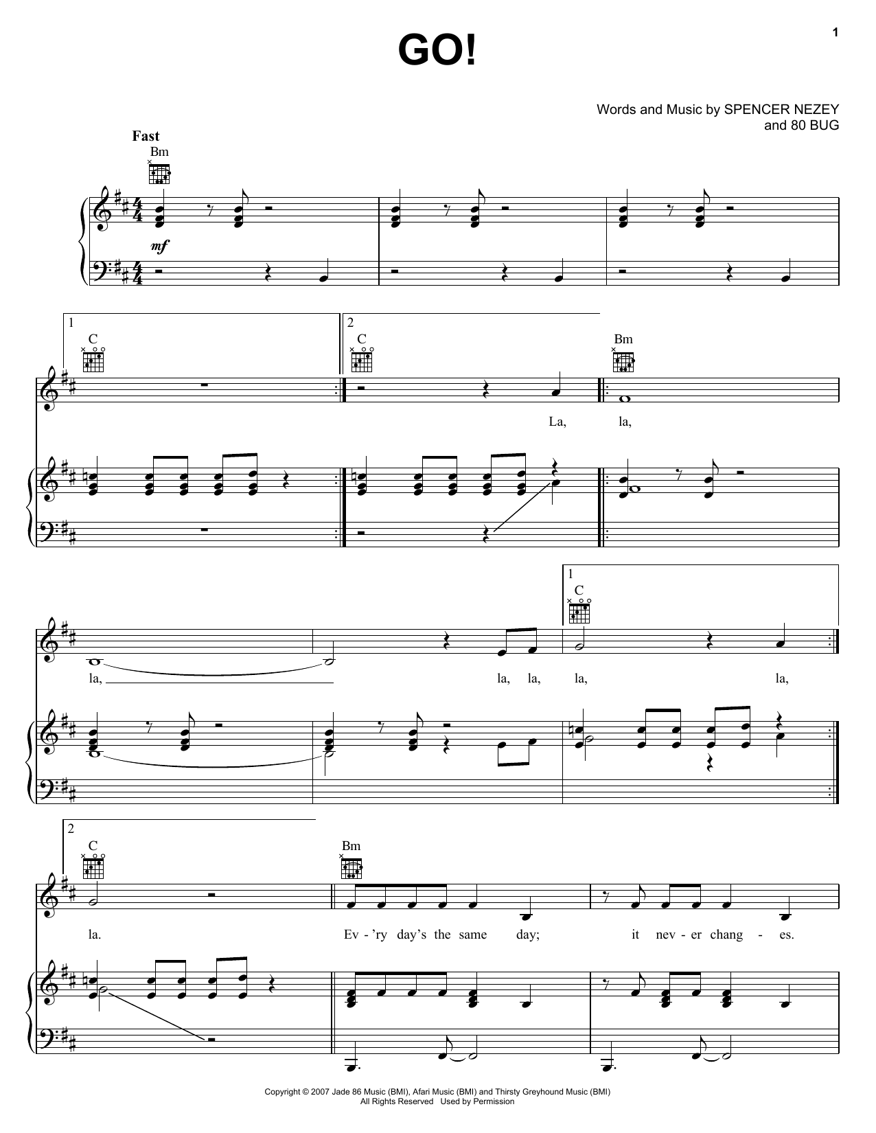 Jupiter Rising Go! Sheet Music Notes & Chords for Piano, Vocal & Guitar (Right-Hand Melody) - Download or Print PDF