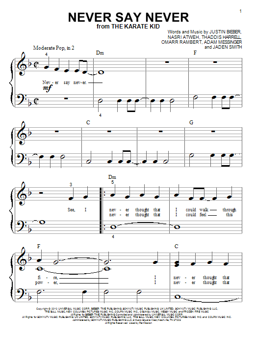 Justin Bieber Never Say Never Sheet Music Notes & Chords for Ukulele - Download or Print PDF