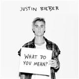 Download Justin Bieber What Do You Mean? sheet music and printable PDF music notes