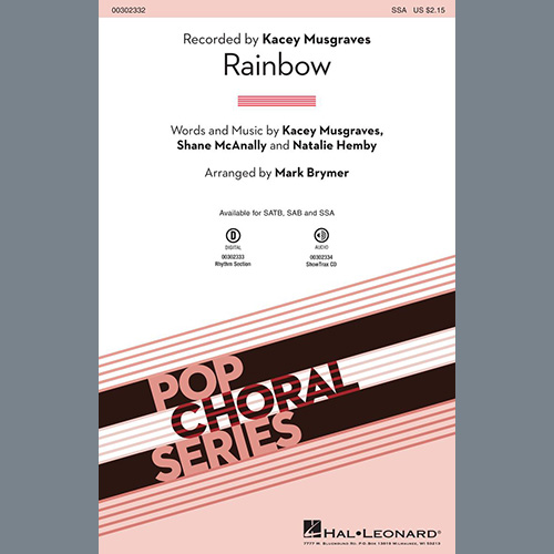 Kacey Musgraves, Rainbow (arr. Mark Brymer), SATB Choir