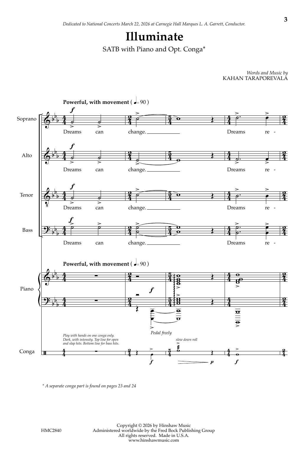 Kahan Taraporevala Illuminate Sheet Music Notes & Chords for SATB Choir - Download or Print PDF