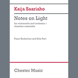 Download Kaija Saariaho Notes on Light (piano reduction) sheet music and printable PDF music notes