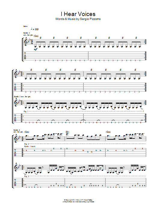 Kasabian I Hear Voices Sheet Music Notes & Chords for Guitar Tab - Download or Print PDF Kasabian I Hear Voices Sheet Music Notes & Chords for Guitar Tab - Download or Print PDF