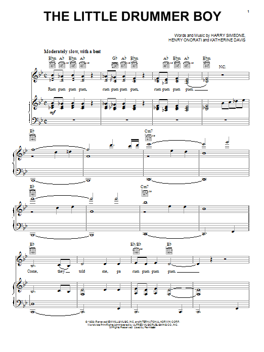 Katherine K. Davis The Little Drummer Boy Sheet Music Notes & Chords for Ukulele - Download or Print PDF