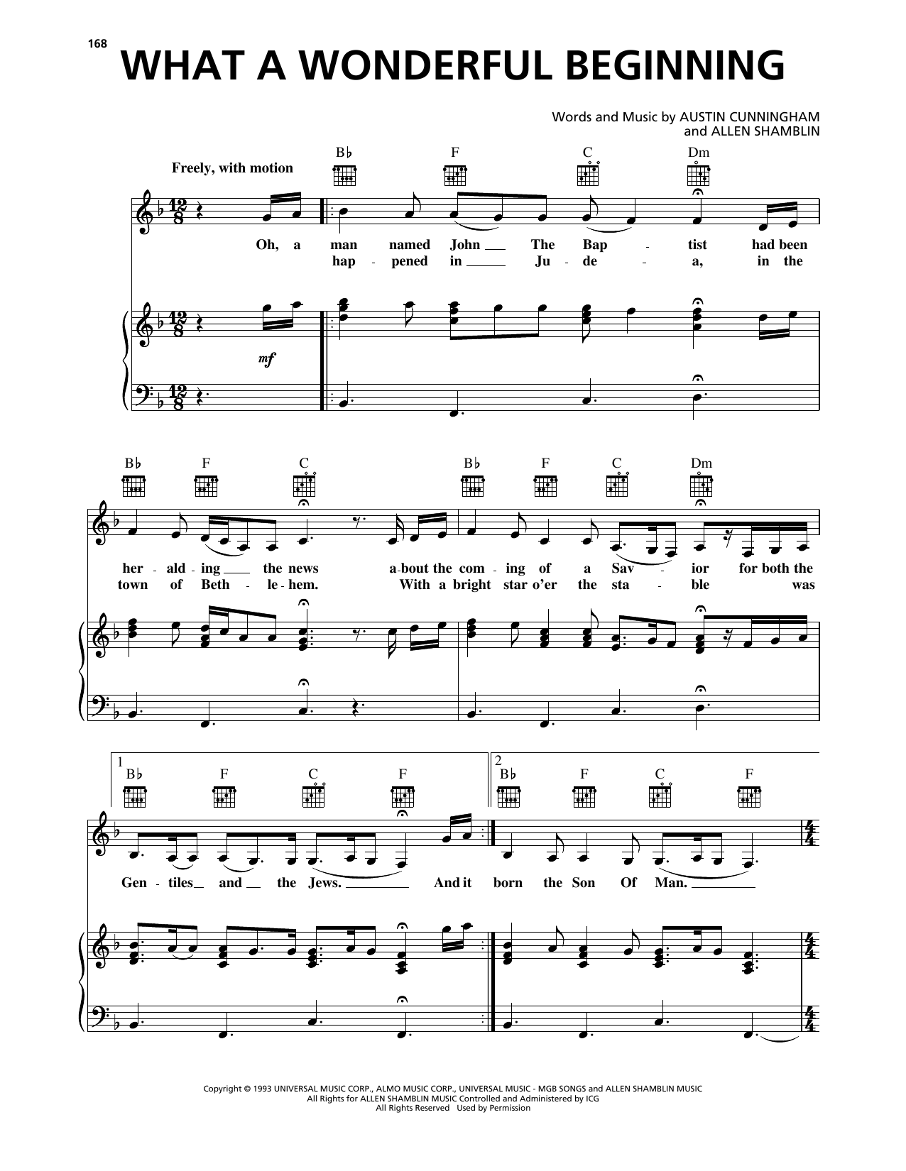 Kathy Mattea What A Wonderful Beginning Sheet Music Notes & Chords for Piano, Vocal & Guitar Chords (Right-Hand Melody) - Download or Print PDF Kathy Mattea What A Wonderful Beginning Sheet Music Notes & Chords for Piano, Vocal & Guitar Chords (Right-Hand Melody) - Download or Print PDF