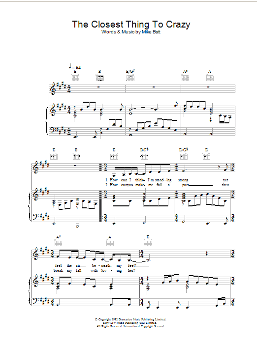 Katie Melua The Closest Thing To Crazy Sheet Music Notes & Chords for Clarinet - Download or Print PDF