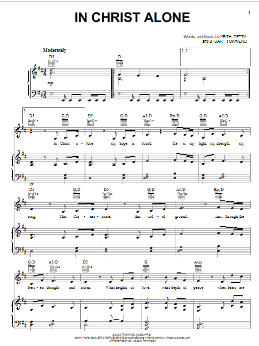 Keith & Kristyn Getty In Christ Alone Sheet Music Notes & Chords for Trumpet Solo - Download or Print PDF
