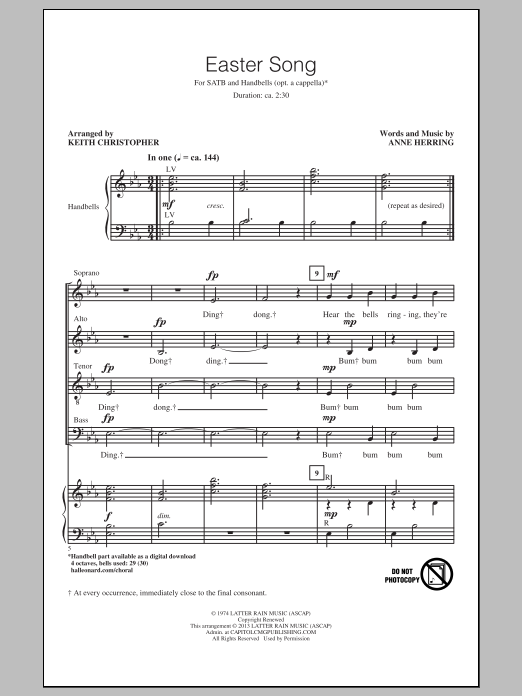 Keith Christopher Easter Song Sheet Music Notes & Chords for Percussion - Download or Print PDF