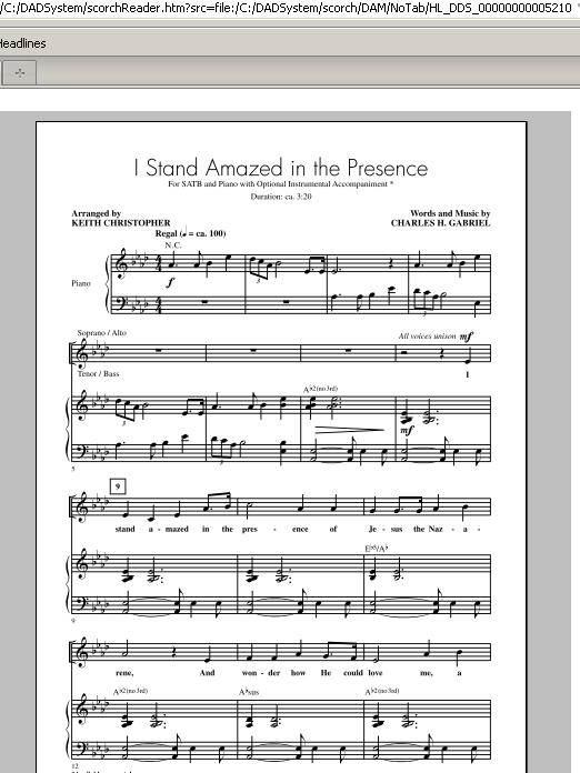 Keith Christopher I Stand Amazed In The Presence Sheet Music Notes & Chords for SATB - Download or Print PDF
